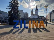 Centre of Žilina on the beginning of war in 2022